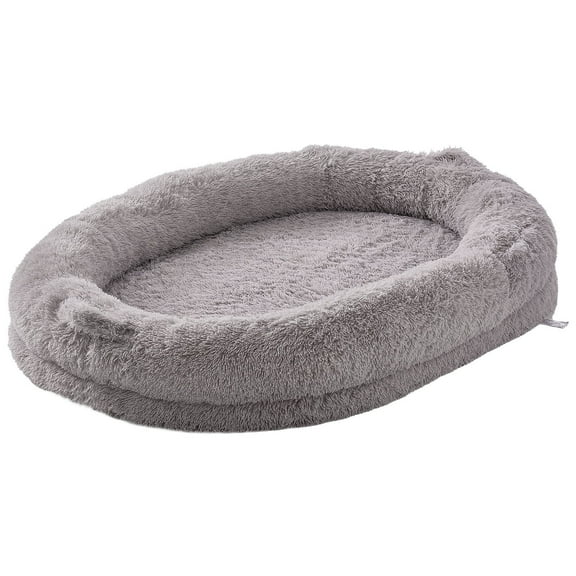 XPOPR Human Dog Bed 72x48x10in Large Human Size Dog Bean Bed Washable PV Velvet