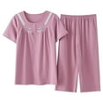 thumbnail image 1 of REDHOTYPE Fashion Print Pyjama Set Femmes 100% Coton Casual Home Pyjamas Plus Size Cool Short Sleeves M-XXXL Homewear, 1 of 2