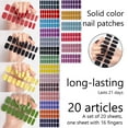 thumbnail image 4 of Polish Stickers Adhesive Nails Art Sticker Solid Color Manicures Sticker Full Wraps Strips, 4 of 8