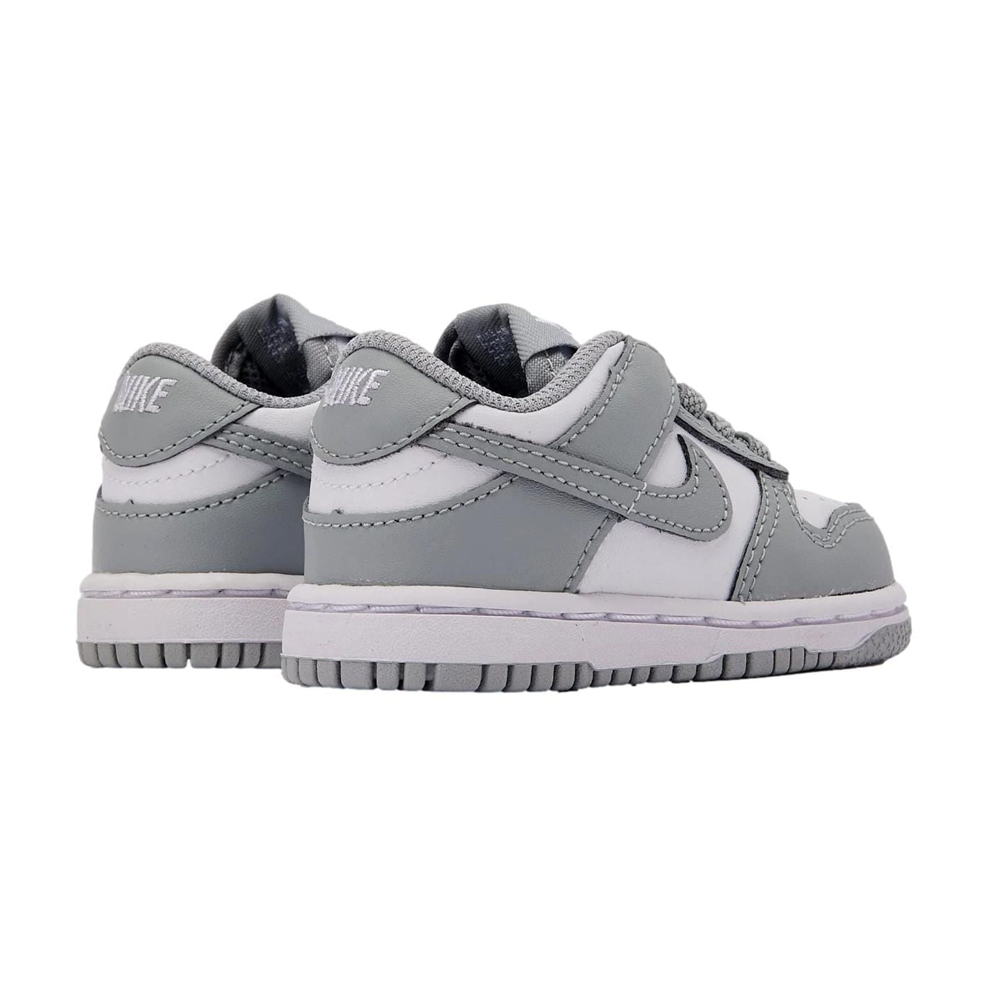 Toddler's Nike Dunk Low White/LT Smoke Grey-White (FB9107 123) - 6