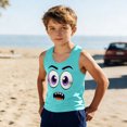 thumbnail image 2 of Niños Pequeños Camisola sin Mangas Gradiente Suave Impresión Moda Lindo Fondo para Niños 3-15 Años, 2 of 8