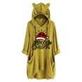 thumbnail image 2 of Qertyioot Chandail en Molleton de Noël pour Femmes, Manches Longues, Col Rond, Mode Décontractée, 2 of 6