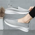 thumbnail image 5 of Siilsaa Women's Athletic Walking Shoes Slip On Casual Mesh-Comfortable Tennis Workout Sneakers(Grey,6.5), 5 of 5