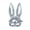 Silver, variant on Disco Ball Bunny Mask,Half Face Glitter Rabbit Mak,Shiny Women Rabbit Masks for Halloween Christmas Role-Play Party