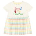 thumbnail image 3 of Inktastic Pawpaw Grandkids Handprints Girls Baby Dress, 3 of 5