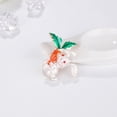 thumbnail image 5 of 1Pc Personality Small White Rabbit Brooch Pin Fashion Cartoon Alloy Drop Oil Animal Brooch, 5 of 5