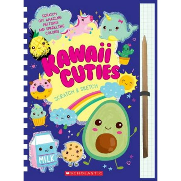 Pre-Owned Kawaii Cuties: Scratch Magic (Hardcover) 9781338733938