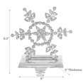 thumbnail image 2 of Christmas Metal Beaded Snowflake Stocking Holder, 2 of 3