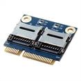 thumbnail image 2 of Adaptador Mini PCI-e para 2 Discos Duros SSD para Portátil. Lector de Tarjetas de Memoria Micro-SD, SDHC, SDXC, TF A Mini PCIe., 2 of 5
