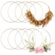 thumbnail image 4 of Accesorios para manualidades para creativos, aros circulares de metal para manualidades, aros de alambre de metal dorado, suministros para atrapasueños, anillos de metal lisos para centros de mesa, 4 of 7