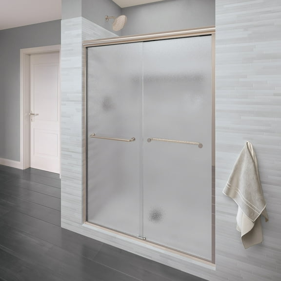 Basco Infh05a5870ob Infinity 70" High X 58-1/2" Wide Bypass Semi Frameless Shower Door -