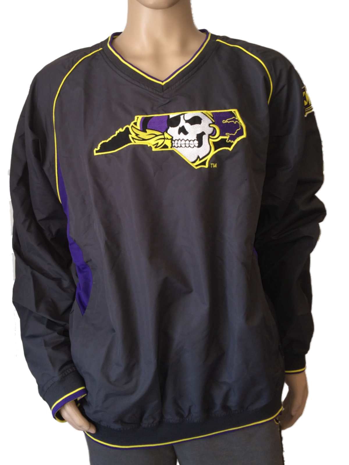 v neck windbreaker pullover