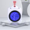 Reloj despertador digital con proyección y estación meteorológica. Pantalla LCD de pared con proyección de temperatura y visualización de temperatura mediante LED a color.