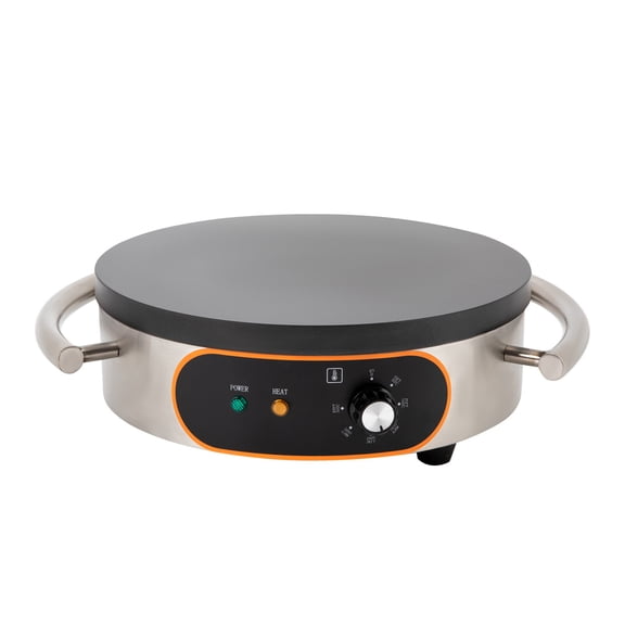 Electric Crepe Maker, Commercial Pancake Maker, 16" Heating Plate Griddle 1500W
