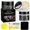 thumbnail image 1 of Kit de reparación de cuero SEISSO para muebles con aceite de visón negro, 1 of 7