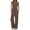Coffee Brown, variant on EASYBRAUS Womens Wide Leg Tracksuit Set High Waist Casual Lounge XS XXL