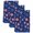 Navy, White, Red, variant on Independence Day Kitchen Towels Set of 3, America Blue Red Stars Anniversary Absorbent Dish Towels for Kitchen, Microfiber Hand Towel, Quick Drying Tea Towel for Cleaning Decorative Dishcloths