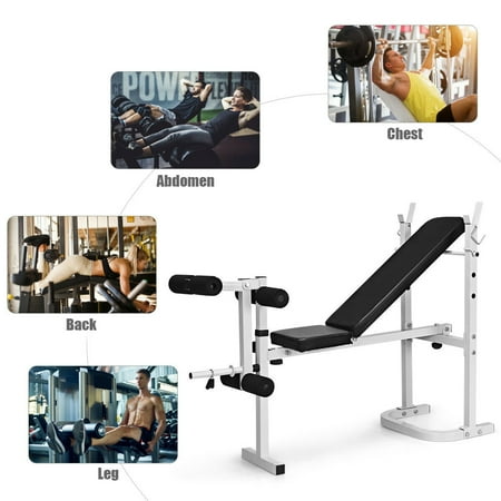 Olympic Folding Weight Bench Incline Lift Workout Leg Training