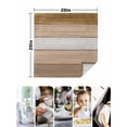 thumbnail image 4 of Brown Wood Grain Cloth Napkins Set of 4 Reusable Dinner Napkins, Country Retro Wooden Plank Farmhouse Cocktail Napkin Washable Table Napkins for Wedding/Holiday Party/Baby Shower 20"x20", 4 of 7