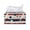 American Flag Star Stripe Print, variant on Chririnla Tissue Box Cover, Sun Moon Star Pattern with Buttons Home Decor Rectangle Tissue Box Cover for Home Office, PU Leather Cuboid Box Organiser
