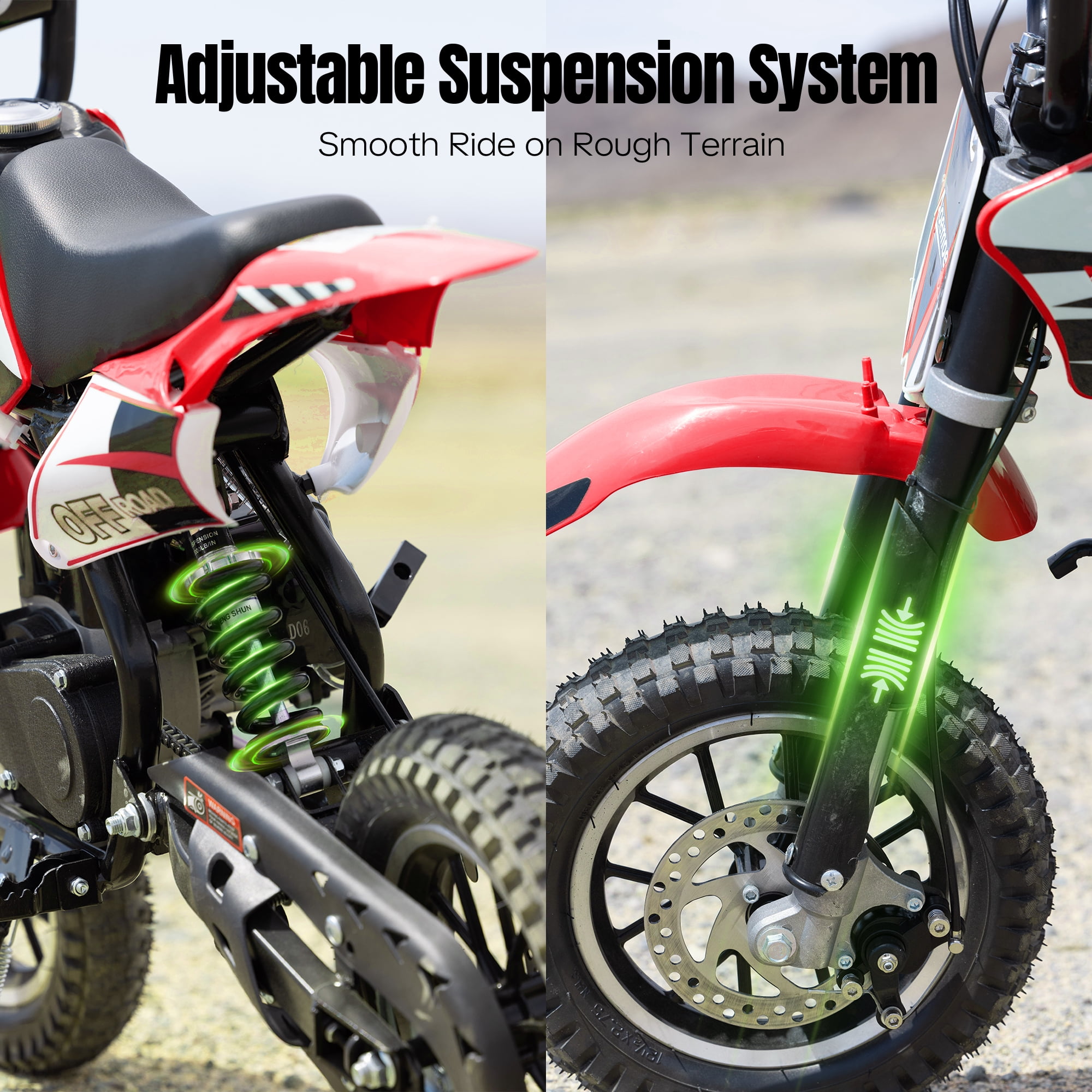 Aoemoe DB1 Gasoline 50CC Dirt Bike, RED