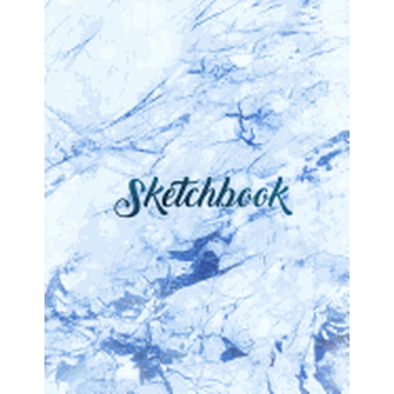 Sketchbook: Marble cover, sketchbook for Drawing, Coloring, Sketching and Doodling, 8.5 x 11 110 pages (Paperback)