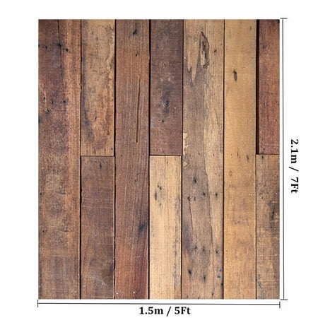 5x7ft Wood Wall Floor Background Vinyl Photography Backdrop Camera Photo Studio Prop (Best Camera For Mid Level Photography)