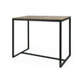 thumbnail image 2 of Noble House Elkhart Outdoor 4-Seater Acacia Wood Bar Set Teak/Black, 2 of 10