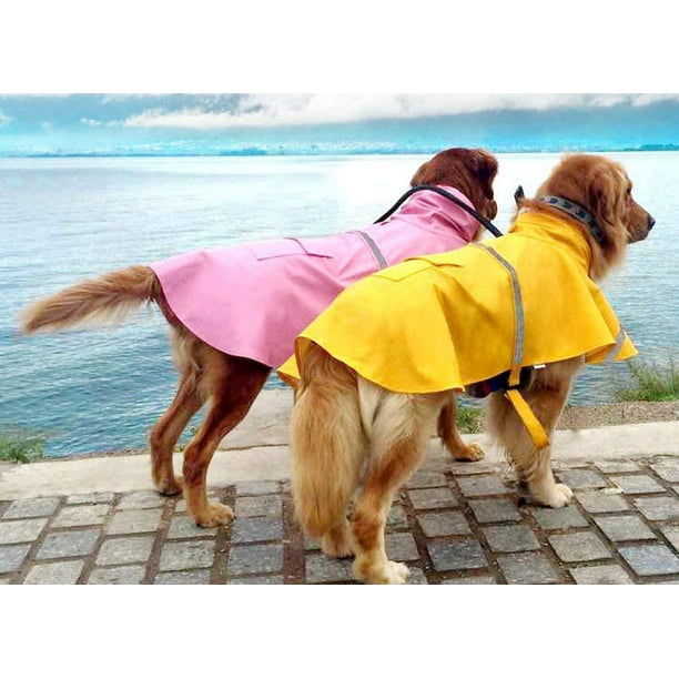 Manteau Imperméable Imperméable Pour Grands Chiens, 1 Pièce, Bandes  Réfléchissantes À La Mode, Vêtements Design Pour