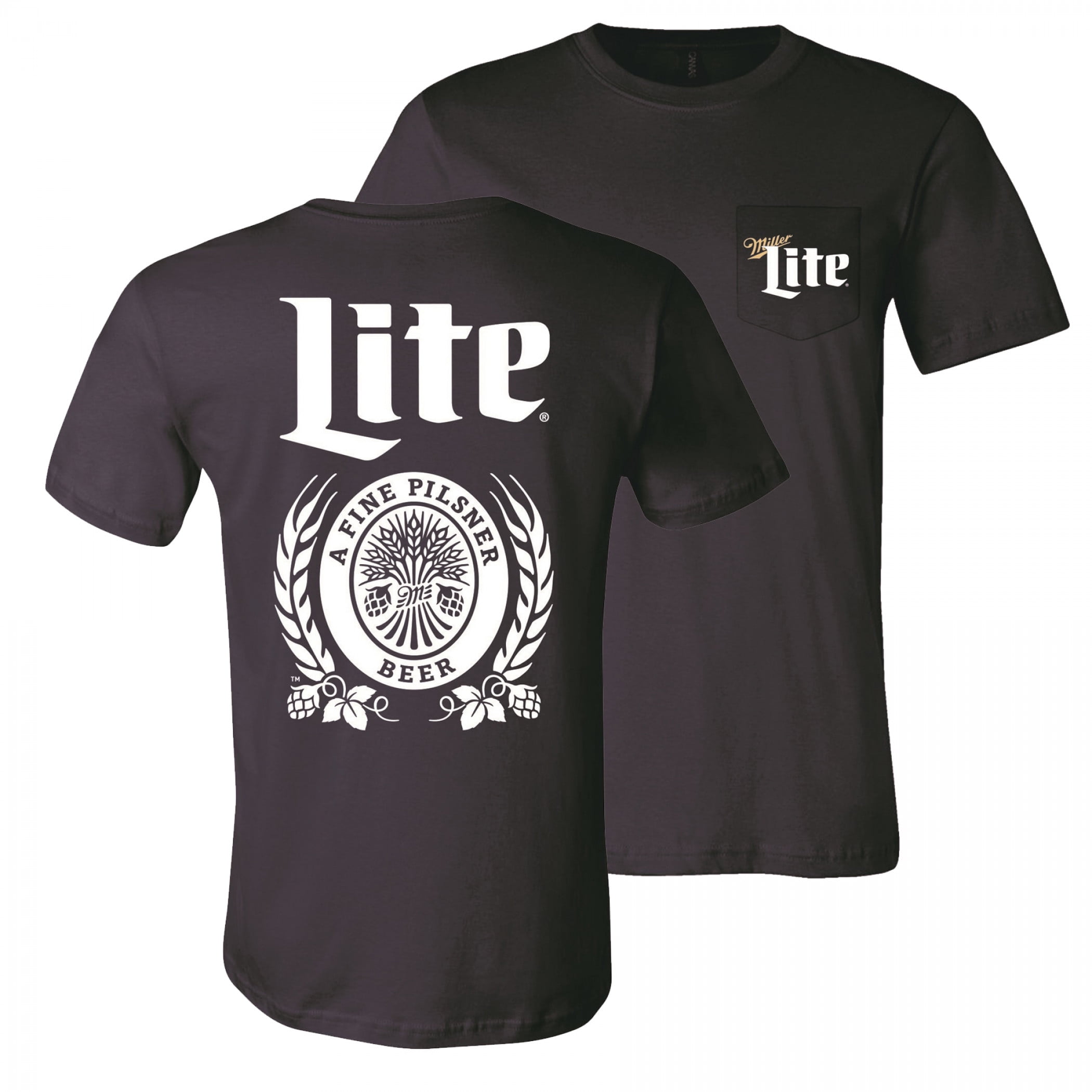 Miller Lite Beer Front and Back Navy 