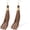 Brown, variant on Boho Leather Layered Tassel Earrings for Women Lightweight Leather Fringe Dangle Earrings Handmade Bohemian Summer Beach Western Drop Earrings for Women?ER1306-White?
