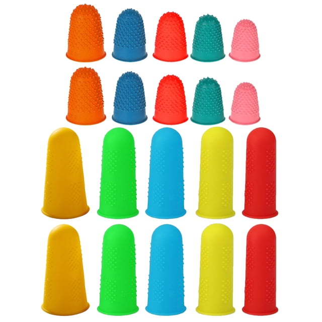 20Pcs Wear-resistant Finger Condoms Silicone Finger Covers Compact Finger Cots Home Supply