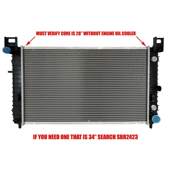Automotive Cooling Radiator For Chevrolet GMC Fits Tahoe 1500 Silverado Sierra 2334