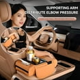 thumbnail image 2 of Multifunctional Car interior accessories armrest box with 2 Side Pockets & 2 Cup Holders, Ergonomic Memory Foam Center Console Organizer for Most Cars and SUVs, 2 of 7