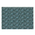 thumbnail image 1 of Ethnic Cutting Board, Striped Hand Drawn Pattern Based on a Traditional Ornament, Decorative Tempered Glass Cutting and Serving Board, Large Size, Teal Bluegrey Dark Brown, by Ambesonne, 1 of 1