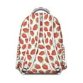 thumbnail image 3 of Fruit Strawberry Students Backpack Cute Red Sweet Kawaii Fruity School Bag with Strawberry Lover Flowers Pattern, Durable and Comfortable, 3 of 5