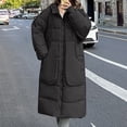thumbnail image 2 of Darzheoy Women's Long Winter FauxFur Coat Puffer Warm Jacket with Detachable Hood, 2 of 4