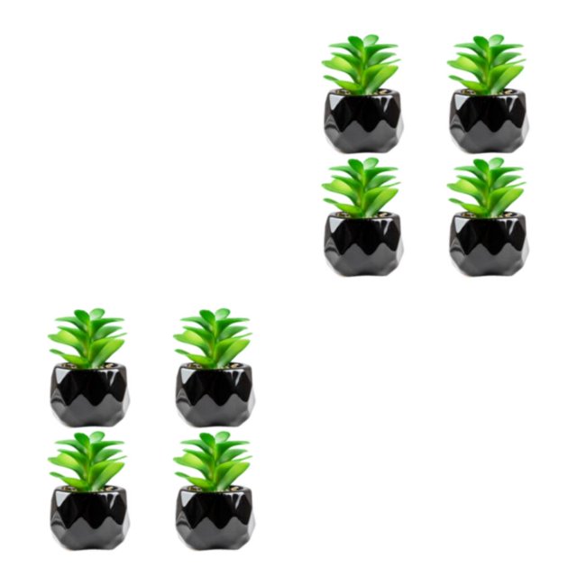 Advancent Planta artificial ecológica de 4 piezas, elección hermosa y sostenible, plantas suculentas artificiales, rosa del desierto Rosa del desierto 2Conjunto