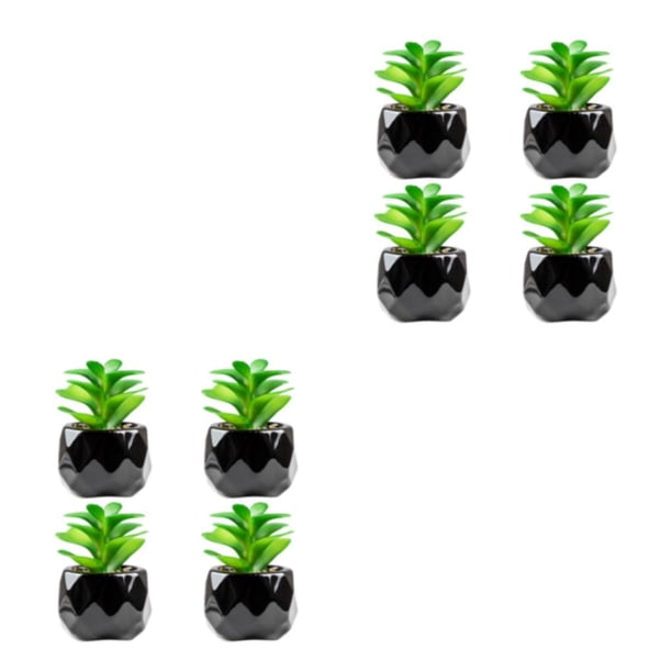 Advancent Planta artificial ecológica de 4 piezas, elección hermosa y sostenible, plantas suculentas artificiales, rosa del desierto Rosa del desierto 2Conjunto