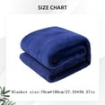 thumbnail image 3 of Fleece Throw Blanket for Couch,Super Soft Fuzzy Flannel Throw for Sofa, Luxury Plush Microfiber Bed Blanket, Cozy Home Decorative Velvet Gift Blanket,Fuzzy and Anti-Static(Blue1 70x100cm), 3 of 5