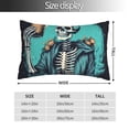 thumbnail image 2 of Balery Vintage Skull Beer Funda de Cojín Estampada, Regalos para Mujeres, Regalos de Amor para Ella, Regalos para Novia o Esposa, Funda de Almohada-14"x20", 2 of 6