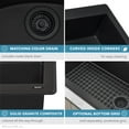 thumbnail image 5 of Ruvati 33 x 22 inch epiGranite Dual-Mount Double Bowl Kitchen Sink, 5 of 8