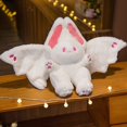 thumbnail image 3 of Juguete de peluche de conejo de murciélago Kawaii creativo para niños, lindo conejito de dibujos animados con alas, muñeco de peluche, almohada de Animal de peluche para niños, regalo de cumpleaños, 3, 3 of 5