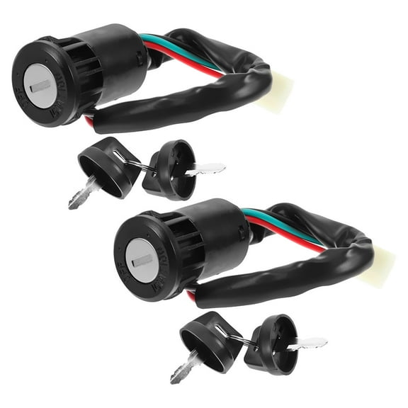FRCOLOR 2pcs Durable Ignition Key Switch For Motorcycles Atv And Scooters Universal Fit For Engines Easy To Install Reliable Performance