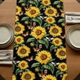thumbnail image 5 of Table Runners 90 Inches Long Dress Scarves, Sunflowers Farmhouse Coffee/Dining/Kitchen Table Runner for Living Room, Farmhouse Botanical Blossom Florals Butterfly 13x90 Inch, 5 of 9
