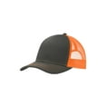 thumbnail image 1 of Top Headwear Snapback Trucker Cap - Steel Grey/Neon Orange, 1 of 2