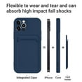 thumbnail image 7 of XIBUZZ Shockproof Blue Wallet Cell Phone Case with Credit Card Slot Holder for iPhone 13 Pro, 2 Count, 1 Pack, 7 of 7