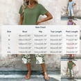 thumbnail image 6 of Enjoytime Two Piece Sets for Women Summer Short Sleeve Tops and Print Capri Pants Lounge Set Summer Vacation Travel Outfits, 6 of 6
