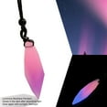 thumbnail image 3 of Collier Pendentif Lumineux Phosphorescent en Résine Forme Irrégulière Givrée, 3 of 7