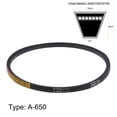 thumbnail image 2 of Uxcell A-650 V-Belts Drive Belt 650mm Inner Girth Rubber for Power Transmission 2 Pack, 2 of 6